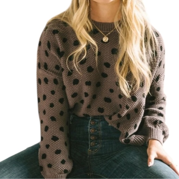 Jackson Rowe Sweaters - Jackson Rowe Chukar Polka Dot Sweater